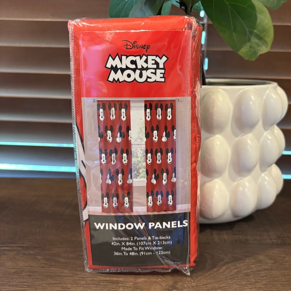 NIB Mickey Mouse Window Panels